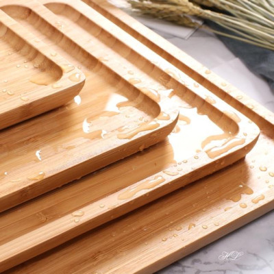 KHAY CHỮ NHẬT GỖ TRE CAO CẤP |ĐĨA GỖ TRE CHỮ NHẬT | ĐĨA TRE CN DECOR | KHAY TRE CHUYÊN DỤNG CHỤP DECOR CAO CẤP