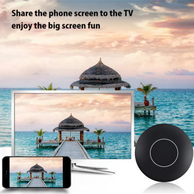 Thiết bị Dongle Wifi Q1 Truyền hình ảnh từ điện thoại lên tivi máy chiếu Hỗ trợ cả HDMI và Chuẩn AV cho Tivi - Dùng được cho hầu hết các dòng điện thoại smartphone... FullHD 1080P - Hàng Chính Hãng