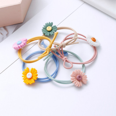 Dây buộc tóc nữ hoa cúc Daisies [Set 5 dây] NASI dễ thương phong cách hàn quốc thun cột tóc nữ co giãn tốt phụ kiện tóc