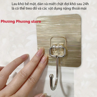Móc Dán Tường Siêu Dính Chịu Lực Treo Đồ móc cao cấp siêu bền