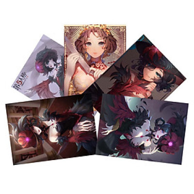 SET 3 Tranh Poster Identity V A4 21cmx30cm nhóm và nhân vật 