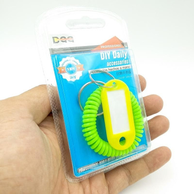 Vỉ Thẻ Ghi Nhớ Kèm Dây Lò Xo - Mẫu 3 - Dây Xanh Chuối