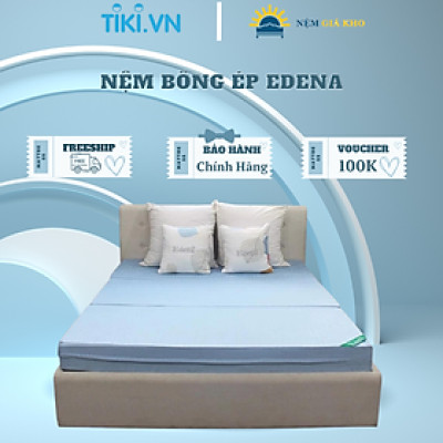 Nệm Bông Ép Gấp 3 Edena EDN145 (140 x 195 x 5 cm)