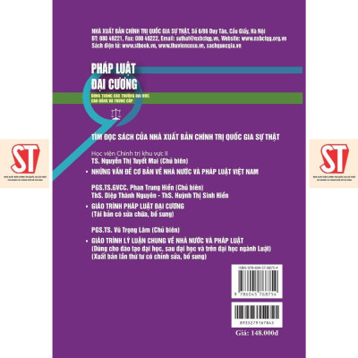 Sách - Pháp Luật Đại Cương - Dùng Trong Các Trường Đại Học, Cao Đẳng Và Trung Cấp - NXB Chính Trị Quốc Gia
