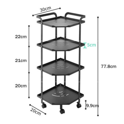Kệ góc 3-4 tầng, kệ góc đa năng, kệ nhà bếp sơn tĩnh điện - Hàng cao cấp