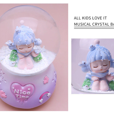 Cầu Tuyết Hộp Nhạc SKullPanda Music BoX trang Trí Quà Tặng_ Hàng Chính Hãng