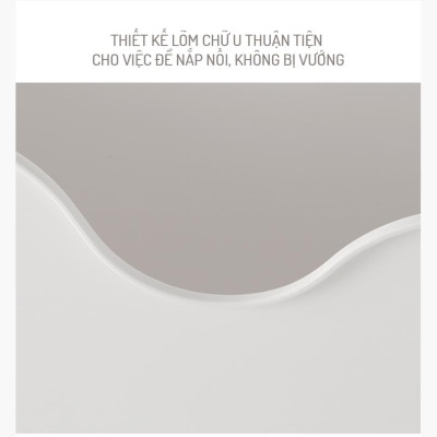 Hộp đựng đồ nhà bếp có bánh xe chia ngăn sắp xếp tủ gọn gàng