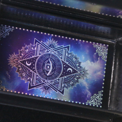 Bài  god foild tarot xanh dương