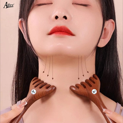 Lược Gỗ Đàn Hương 1 Đầu Chải Massage Da Đầu Al14397