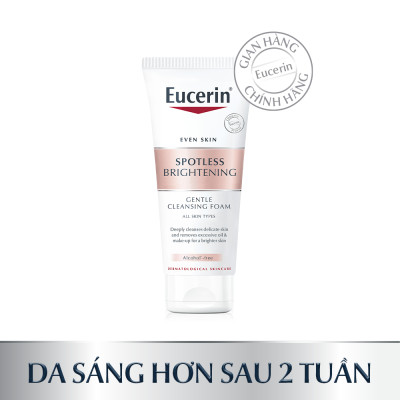 Sữa rửa mặt tạo bọt dưỡng sáng Eucerin Spotless Brightening Cleansing Foam 50g