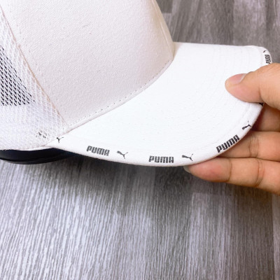 Nón kết, mũ lưỡi trai Pu.ma phản quang báo đen vải kaki phối lưới form chuẩn thời trang cao cấp