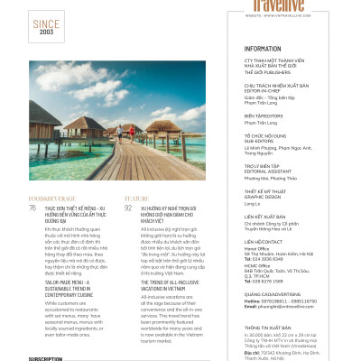 ẤN PHẨM TRAVELLIVE THÁNG 11.2023