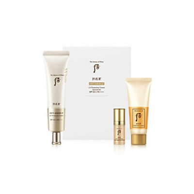 Upsize 75ml Set Kem Chống Nắng Chống Nhăn Whoo Gongjinhyang Anti - Wrinkle UV Protective Cream Special