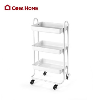 Kệ đựng đồ đa năng lớn 3 tầng có bánh xe-cobi home