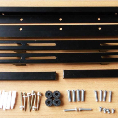 Khung Treo Cao Cấp Tivi LCD-LED-PLASMA Áp Tường Cao Cấp M43T 19 - 42 Inch Đen - Hàng Chính Hãng