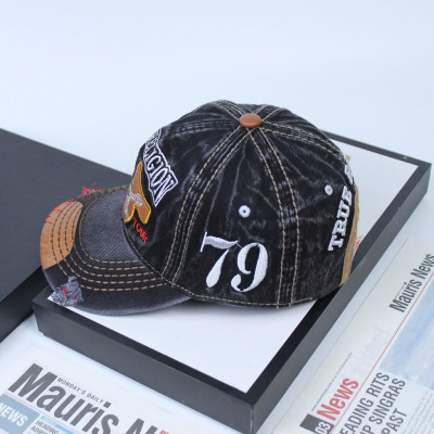 Nón nam, mũ lưỡi trai Ông Địa U 79 phối vải jeans form đẹp thời trang đường phố