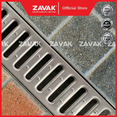 Rãnh Thoát Nước Inox 304 ZAVAK Grating GRT-AX117 inox 304 (modun 1.2m)
