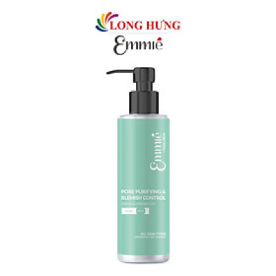 Gel rửa mặt sạch sâu và kiểm soát mụn Emmié Pore Purifying & Blemish Control Derma Clean Gel (180ml) - Hàng chính hãng