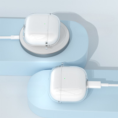 Ốp Case TPU Trong Suốt Dành Cho Airpods 4, chống ố vàng, chống sốc kèm móc treo_ Hàng chính hãng