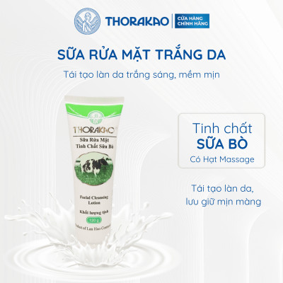 Sữa Rửa Mặt Sữa Bò Thorakao Tinh Chất Giúp Da Mềm Mịn 120G