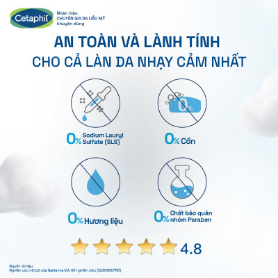 Sữa rửa mặt dạng bọt siêu mịn giúp thư giãn và làm dịu da nhạy cảm CETAPHIL SOOTHING FOAM WASH 200ML