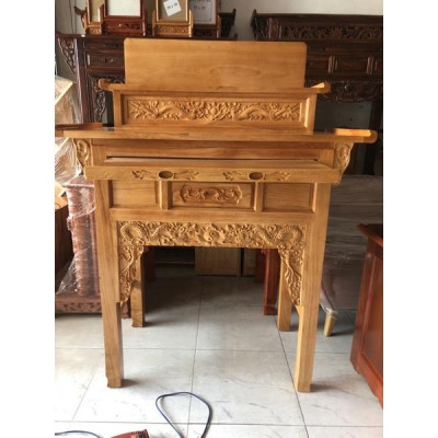 Bàn Thờ & Kệ Thờ 1m27 Gỗ Gõ Đỏ Nam Phi