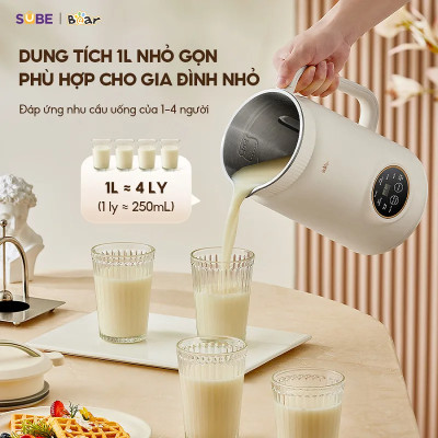 Máy làm sữa hạt Bear 1L SB-SH09Q 1L (800W)- Hàng chính hãng