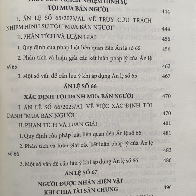 Án Lệ Việt Nam - Phân Tích  và Luận Giải ( Từ Án lệ số 44 đến Án lệ số 70 ) Tập 2