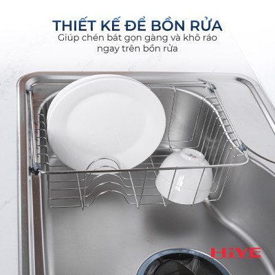 Rổ úp chén gác ngang bồn rửa HiVE FDS850