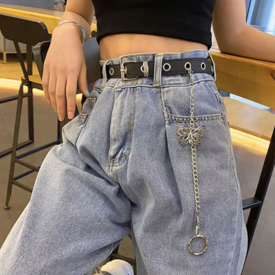 Chain xích cánh bướm đeo đai quần đeo thắt lưng phụ kiện unisex cool phong cách hip hop punk