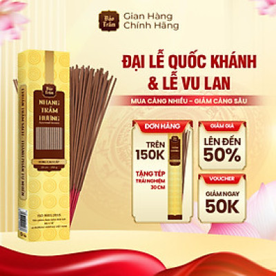 Nhang Trầm Cao Cấp – Hộp Vàng | Bảo Trầm – Nhang Thơm Thanh Tịnh – Sạch – Tự Nhiên