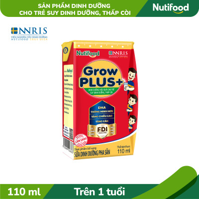 Thùng Sữa bột Pha Sẵn GrowPLUS+ Suy Dinh Dưỡng (đỏ) (48 hộp 110ml)