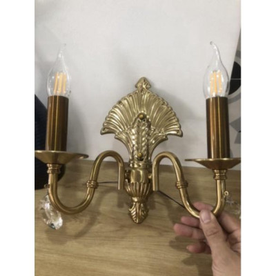 Ảnh thật - đèn tường nến cổ xưa C5103, khuyến mãi kèm theo bóng led