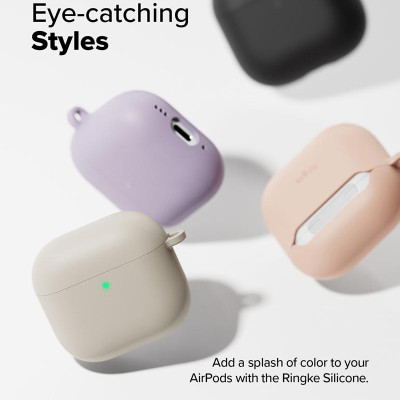 Vỏ ốp dành cho AirPods 4 RINGKE Silicone - Hàng Chính Hãng
