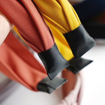 Bờm cài tóc bản to 1 mầu sang trọng mẫu mới thanh lịch - BN96.2 Vàng