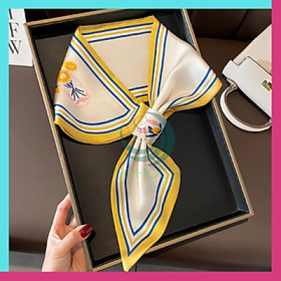 [CHỌN MẪU]-Khăn choàng cổ lụa dáng nhỏ 77x14cm-Khăn lụa hai lớp satin vắt chéo-Khăn lụa nữ phù hợp với mọi lứa tuổi