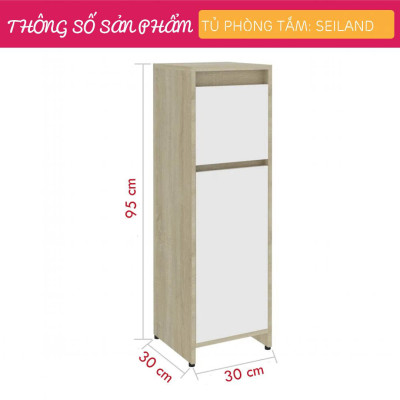 Tủ phòng tắm gỗ hiện đại SMLIFE Seiland