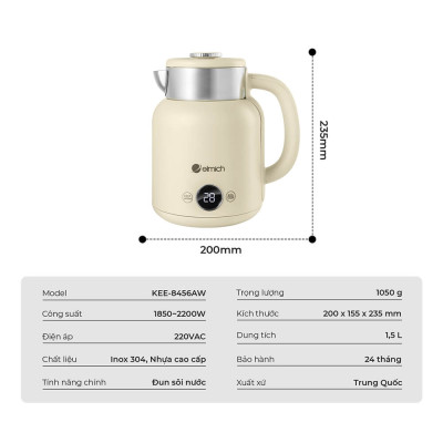 Ấm siêu tốc Elmich KEE 8456 - Hàng chính hãng