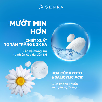 Sữa rửa mặt hỗ trợ trị mụn Senka Perfect Whip Acne Care 100g