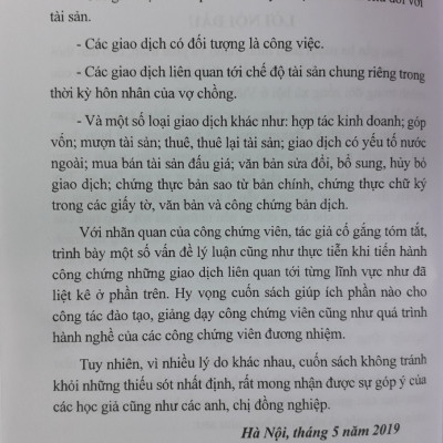 Sổ Tay Công Chứng Viên - Những Vấn Đề Cần Lưu Ý Khi Công Chứng Một Số Loại Giao Dịch Khác ( Tập 2 )