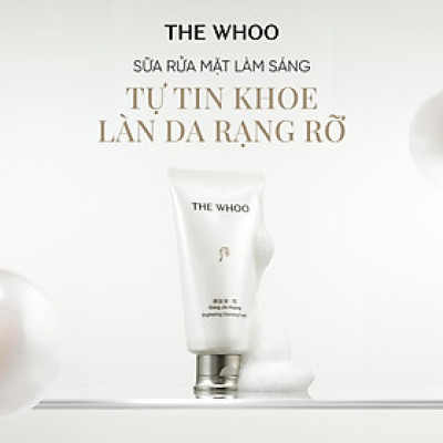 Sữa rửa mặt dưỡng trắng Whoo Gongjinhyang Seol Brightening Cleansing Foam (180ml)