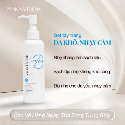 Gel Rửa Mặt Làm Dịu Da Chiết Xuất Từ Thực Vật NATUREX SOOTHING REMOVAL GEL MONA FREMA 200ml Tẩy Trang Nhẹ Nhàng Hiệu Quả, Loại Bỏ Bụi Bẩn, Màng Bã Nhờn, Công Nghệ Làm Sạch Điện Âm, Giữ Ẩm, Tạo Cảm Giác Thoải Mái Mà Không Căng Da.
