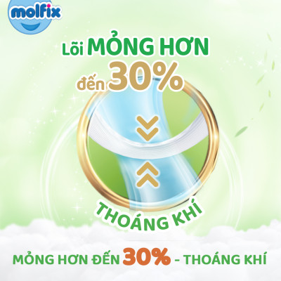 Tã/bỉm quần Molfix Thiên nhiên Super Jumbo XL (12kg - 17kg) - Gói 46 miếng