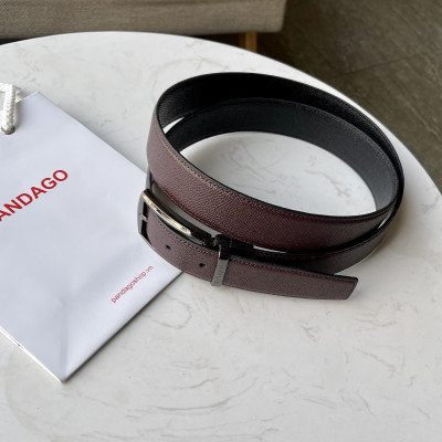 Thắt lưng nam phong cách hàn quốc đầu khóa xoay 360 độ da bò cao cấp PANDAGO Felix 03