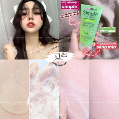 [MẪU MỚI] Sữa Rửa Mặt Dạng Gel Simple Refreshing (150ml) -