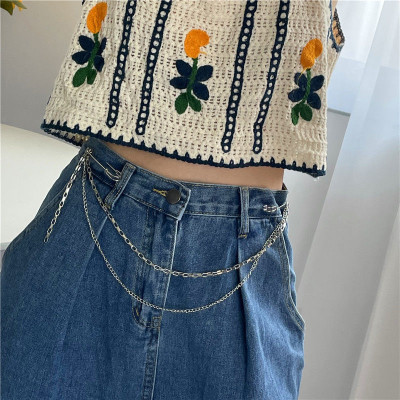 Chuỗi xích đeo quần thời trang unisex cá tính chain 2 lớp