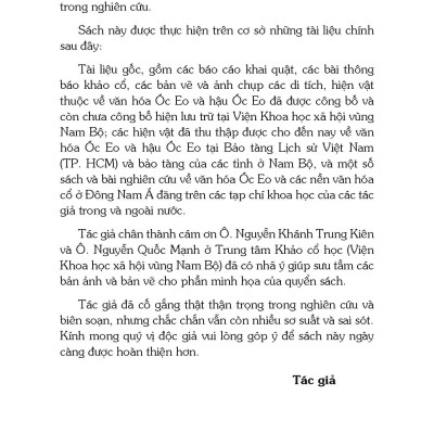 Kiến Trúc Trong Văn Hóa Óc Eo - Hậu Óc Eo Ở Nam Bộ (Tái bản)