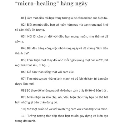 Một Cuốn Sách Chữa Lành