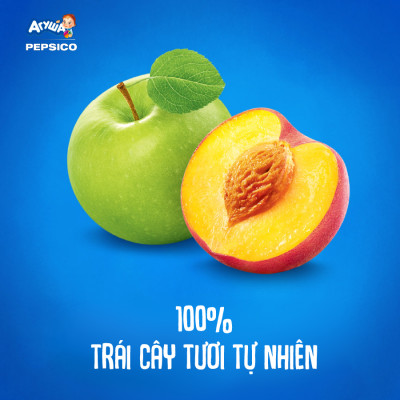 Trái cây nghiền vị táo và đào Agusha 90g dành cho bé từ 6 tháng trở lên