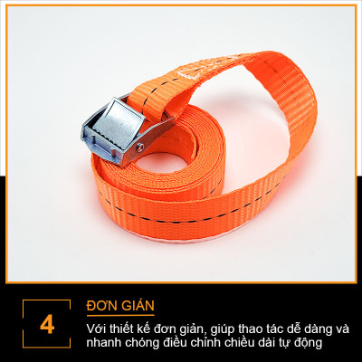 Dây Cảo Chằng Hàng, Buộc Hàng Bản Rộng 2.5cm - Dài 1-4m - NIKITA